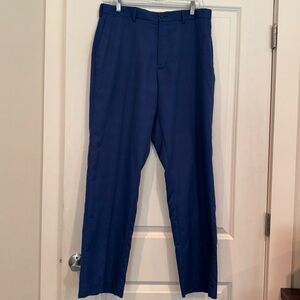 Champions Tour Men’s Golf Pants Blue 34x32 EUC 100% polyester Flat Front